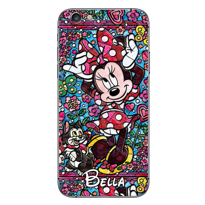 Stained Glass Mouse - Personalized Mouse Phone case