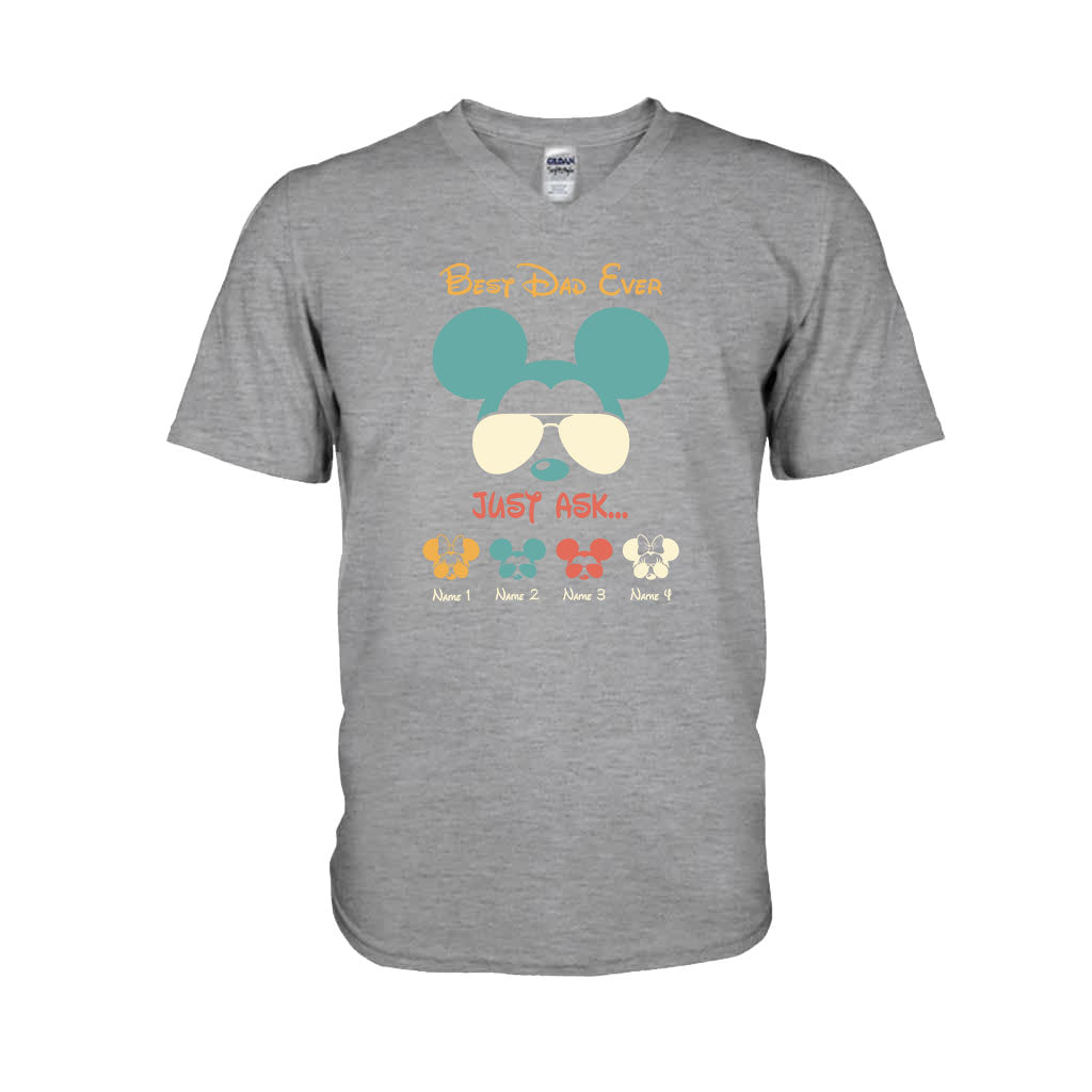 Best Dad Ever - Personalized Father's Day Mouse T-shirt and Hoodie