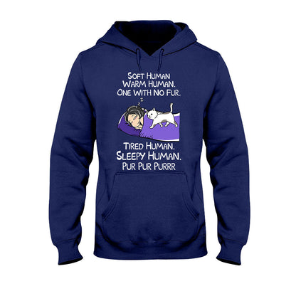 Soft Human Warm Human - Personalized Cat T-shirt and Hoodie