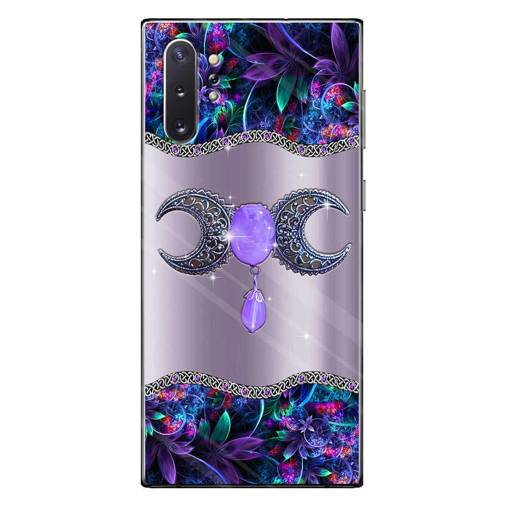 Mystery Witch Triple Moon - Personalized Phone Case With 3D Printed