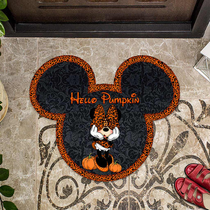 Hello Pumpkin - Mouse Shaped Doormat