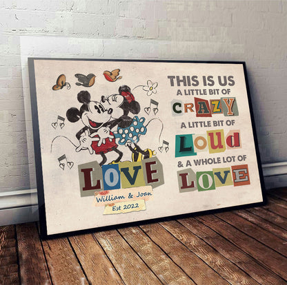 This Is Us - Personalized Couple Mouse Canvas And Poster
