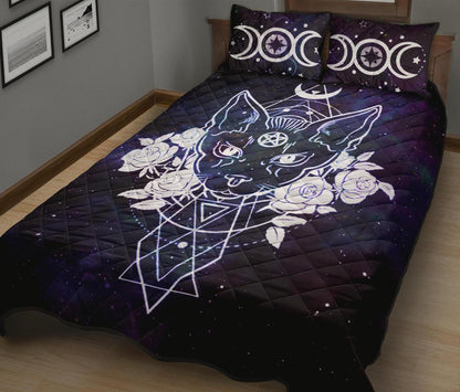 Witchy Cat - Witch Quilt Set 0822