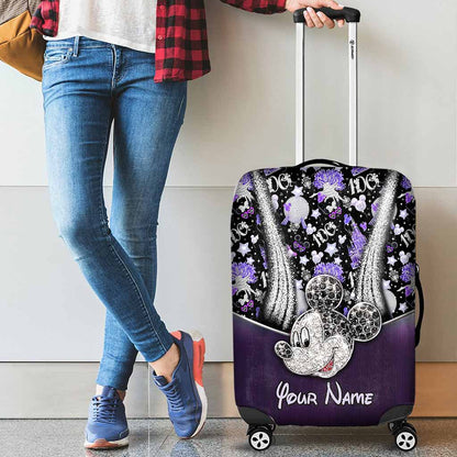 Magic World Is Calling - Personalized Mouse Luggage Cover
