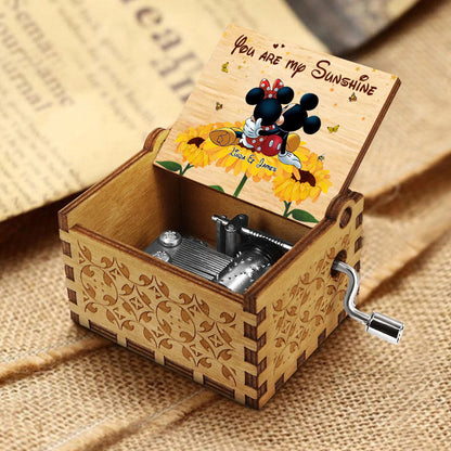 You're My Sunshine - Personalized Mouse Hand Crank Music Box