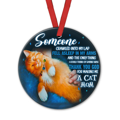 Cat Mom - Cat Ornament (Printed On Both Sides) 1022