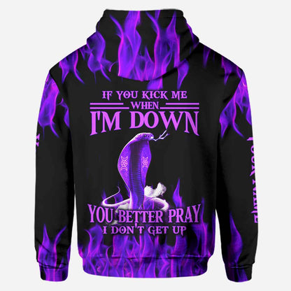 If Your Kick Me When I'm Down - Personalized Witch Hoodie and Leggings