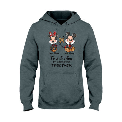 To A Lifetime Of Adventure Together - Personalized Mouse T-shirt and Hoodie