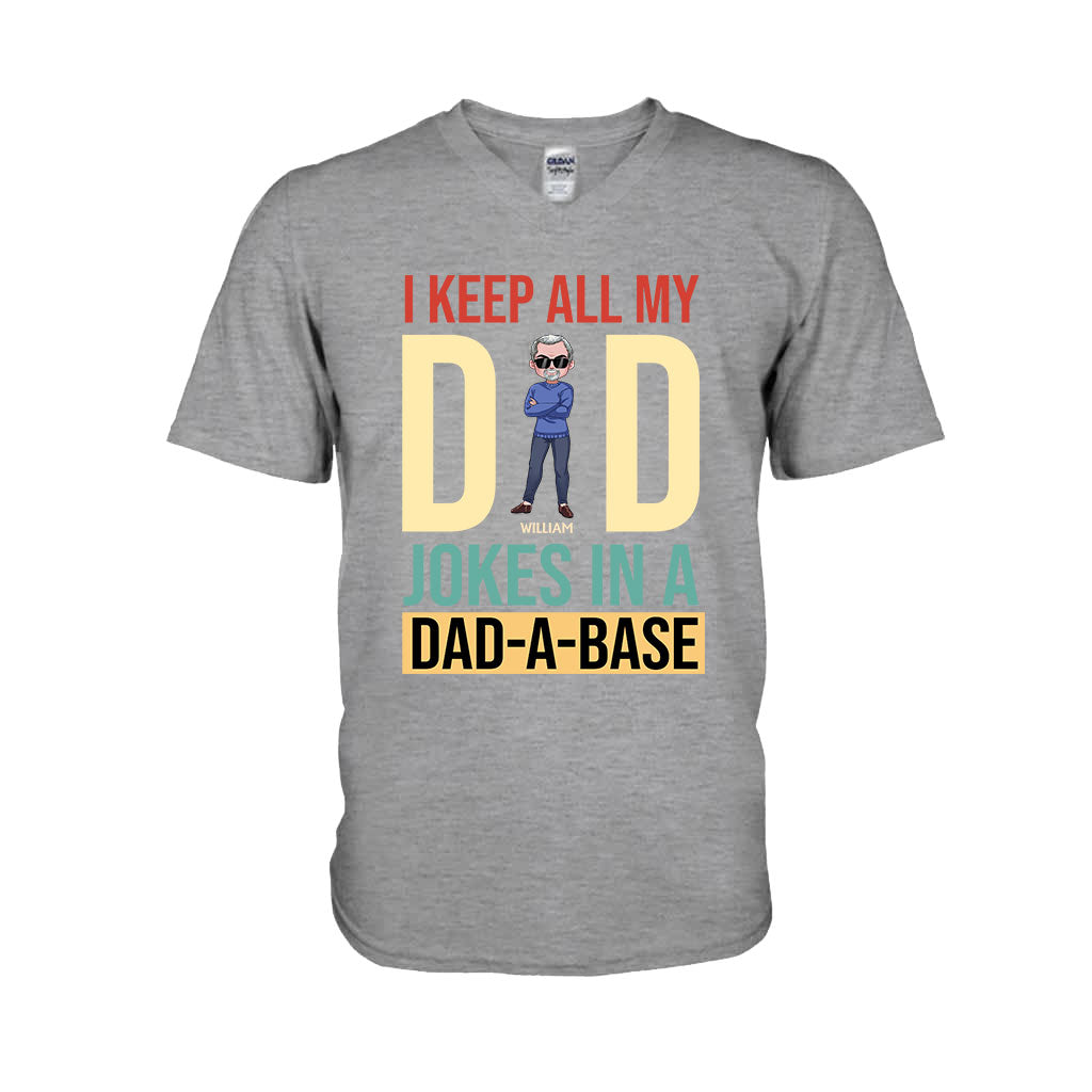 I Keep All My Dad Jokes - Personalized Father's Day T-shirt and Hoodie