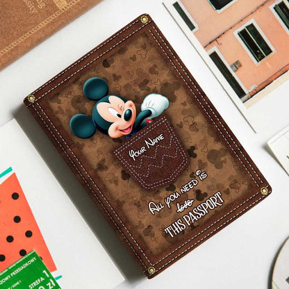 All You Need Is This Passport - Personalized Mouse Passport Holder