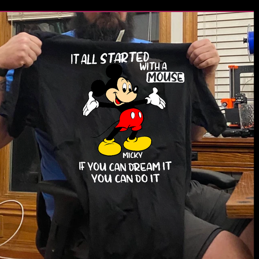 It All Started With A Mouse - Mouse T-shirt and Hoodie 0523