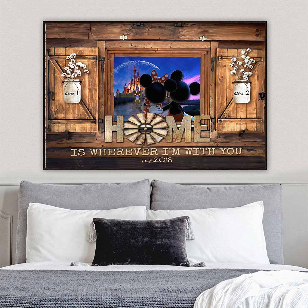 Home Is Where I'm With You - Personalized Mouse Poster