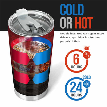 Cats And Wine & Everything's Fine - Personalized Tumbler