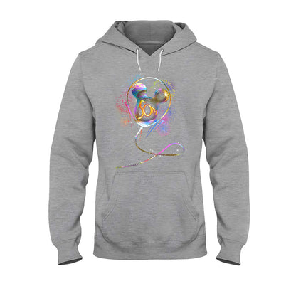 50 Years Mouse Ear Balloon EARidescent - Personalized T-shirt and Hoodie