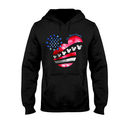 God Bless America Mouse Ears - Independence Day T-shirt and Hoodie