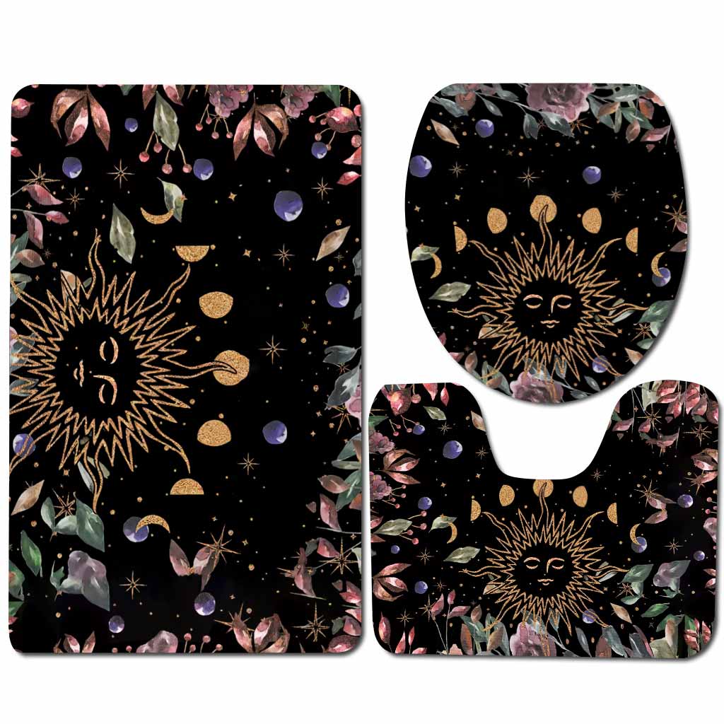 The Moon - Witch 3 Pieces Bathroom Mats Set