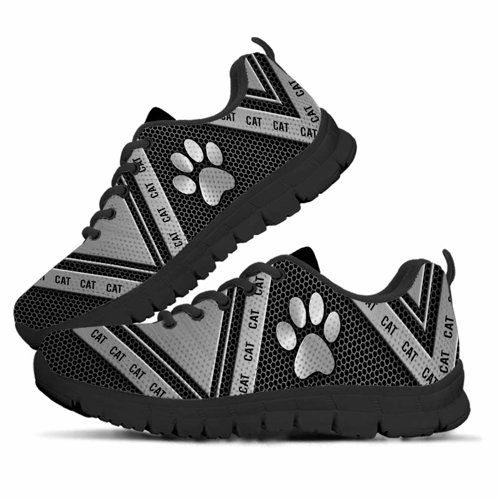 Metallic Pattern Cat Sneakers 0622