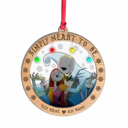 Simply Meant To Be - Personalized Christmas Nightmare Layers Mix Ornament