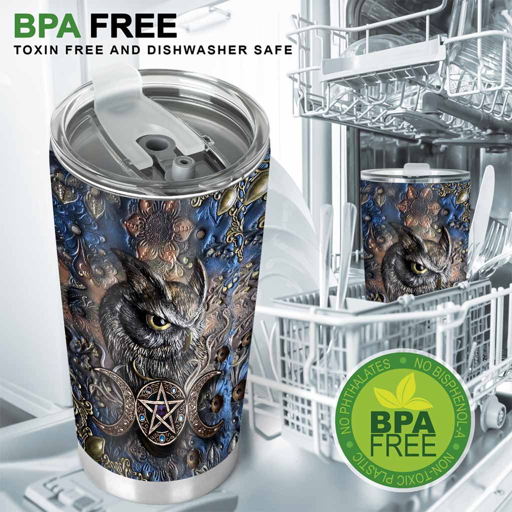 Mystery Spirit - Witch Tumbler With 3D Pattern Print