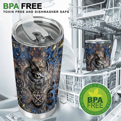 Mystery Spirit - Witch Tumbler With 3D Pattern Print