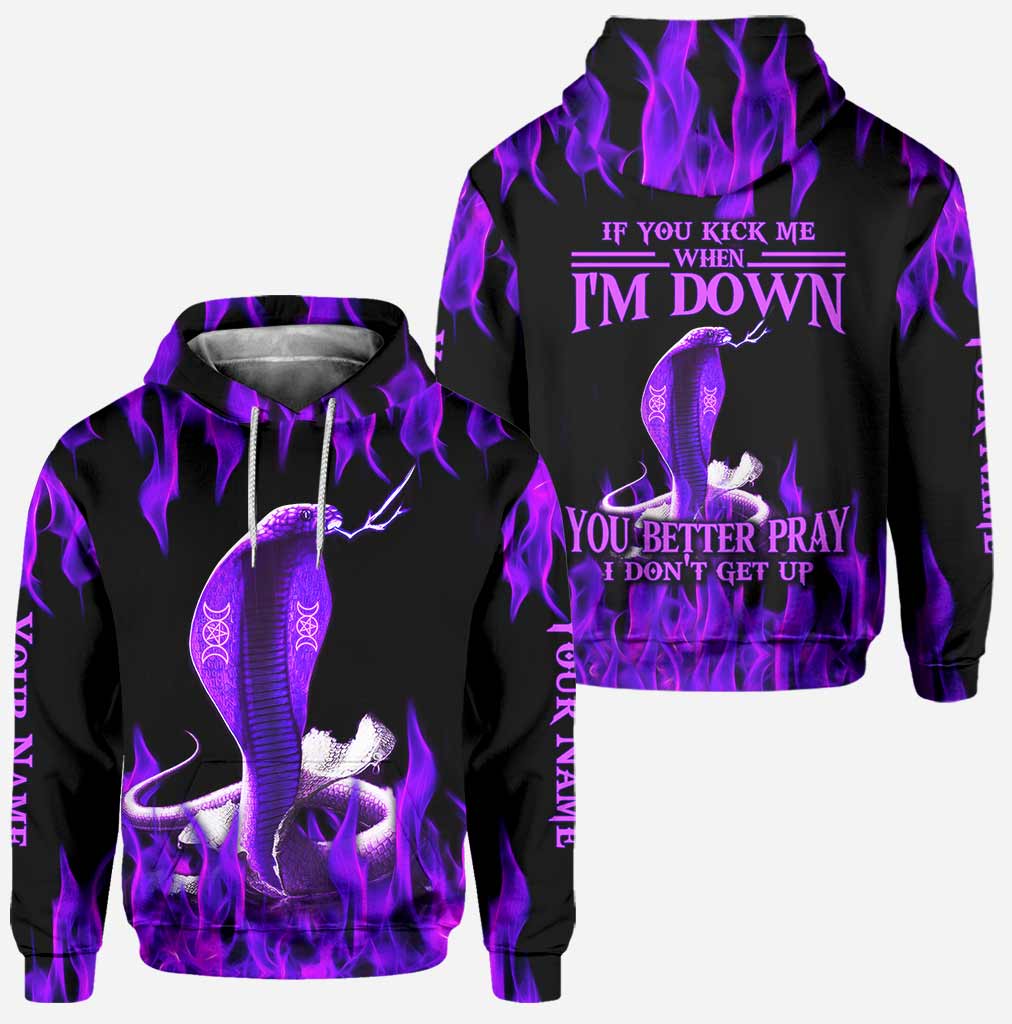 If Your Kick Me When I'm Down - Personalized Witch Hoodie and Leggings