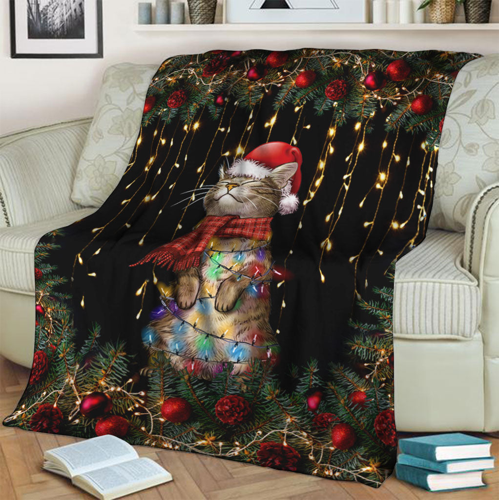 Meowy Christmas Cat Blanket 0622