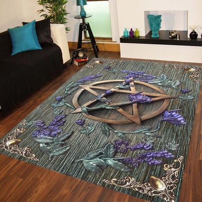 Mystical Witch - Witch Rug With 3D Pattern Print