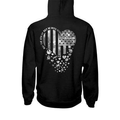 May The 4th Of July Be With You - Personalized Independence Day The Force T-shirt and Hoodie