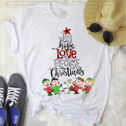 Joy Hope Love Peace T-shirt and Hoodie 0823