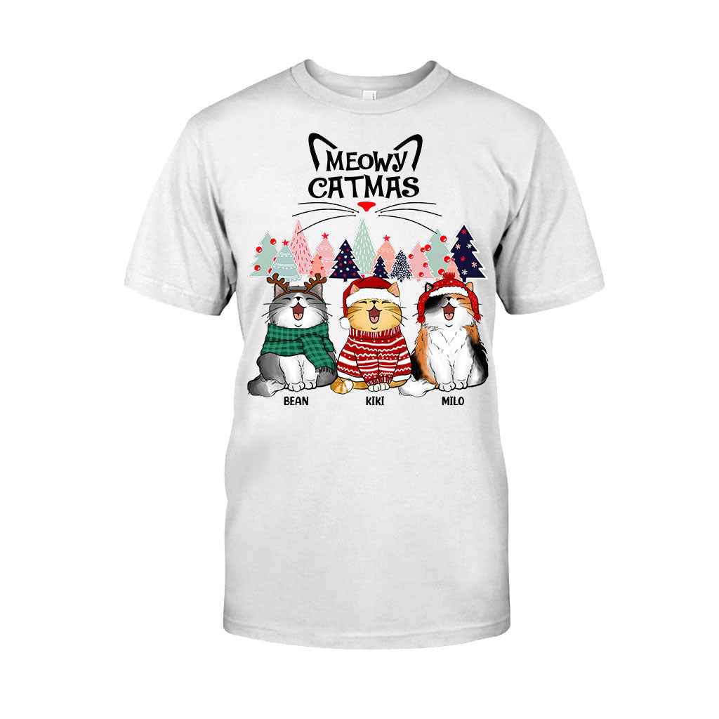 Meowy Catmas - Personalized Cat T-shirt and Hoodie