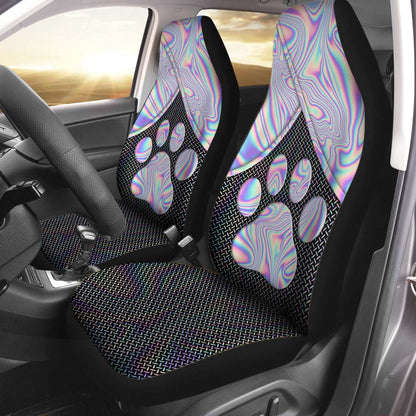 Hologram Paw Dog Seat Covers 0622
