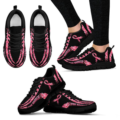 Pink Warrior Breast Cancer Awareness Sneakers 0622