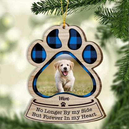 Once By My Side - Personalized Christmas Dog Layered Wood Ornament