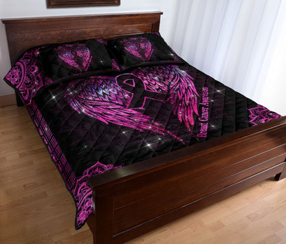 Faith Hope Love Breast Cancer Awareness  Quilt Set 0622