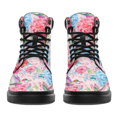 No One Fights Alone Breast Cancer Awareness All Season Boots 0622