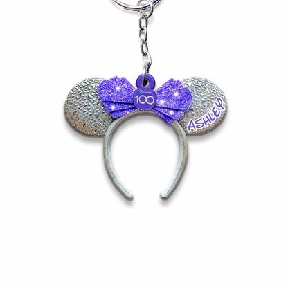 100 Years Of Wonder - Personalized Mouse Keychain (Printed On Both Sides)