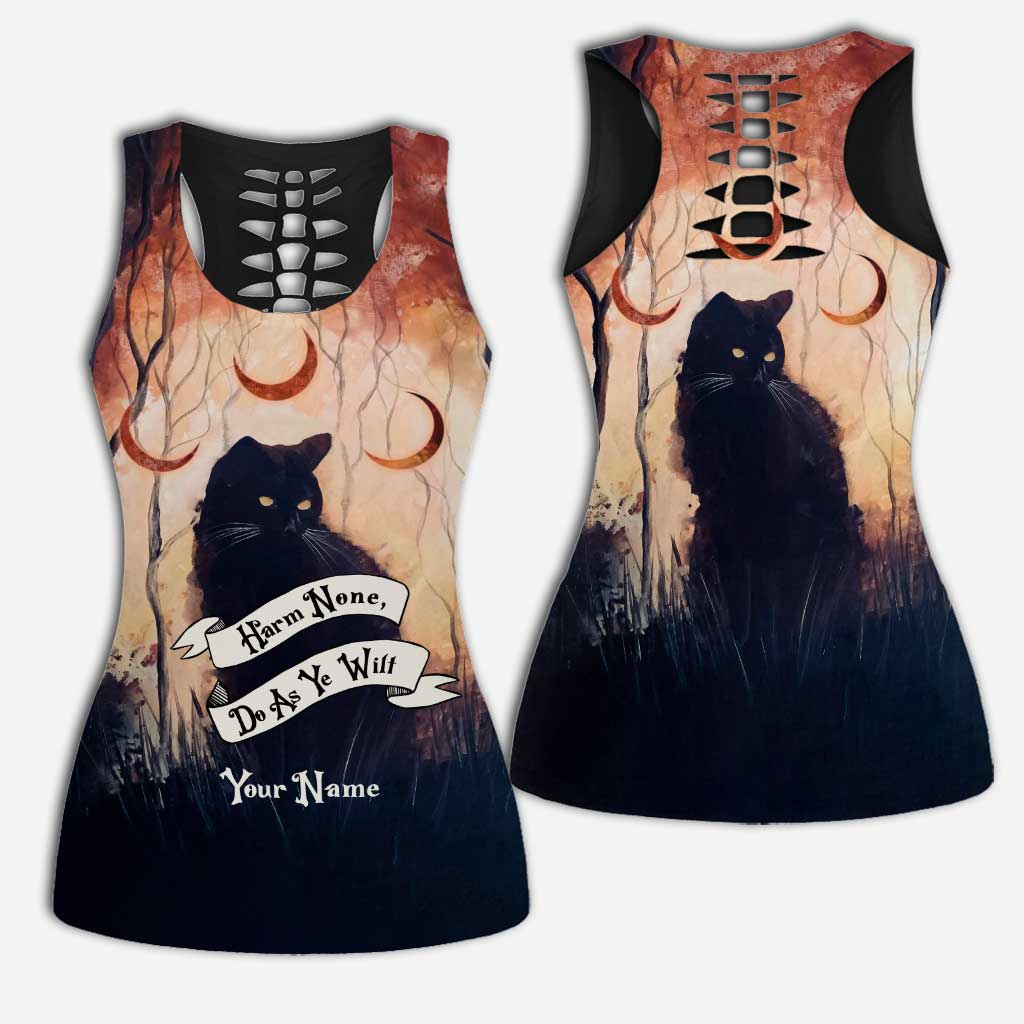 Harm None, Do As Ye Wilt - Personalized Witch Hollow Tank Top and Leggings
