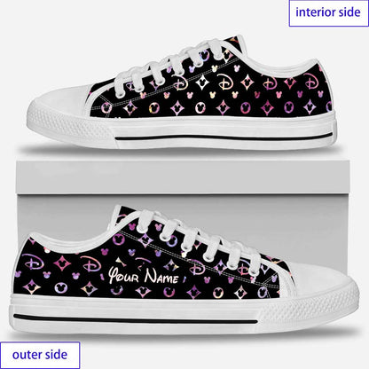 Luxury Mouse Ears - Personalized Low Top Shoes