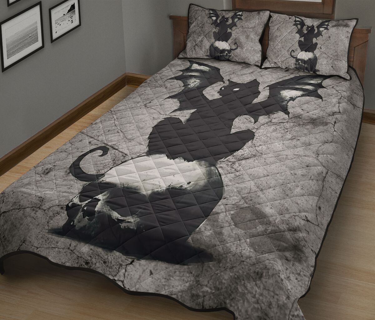 Cool Things Cat  Quilt Set 0622