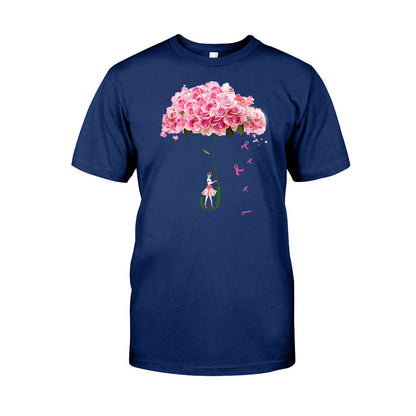 Never Give Up - Breast Cancer Awareness T-shirt and Hoodie