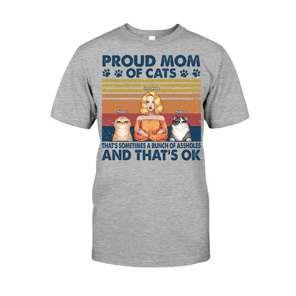 Proud Mom Of A Cat - Personalized T-shirt and Hoodie