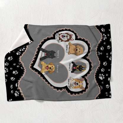 Life Is Better With My Dogs - Personalized Dog Blanket