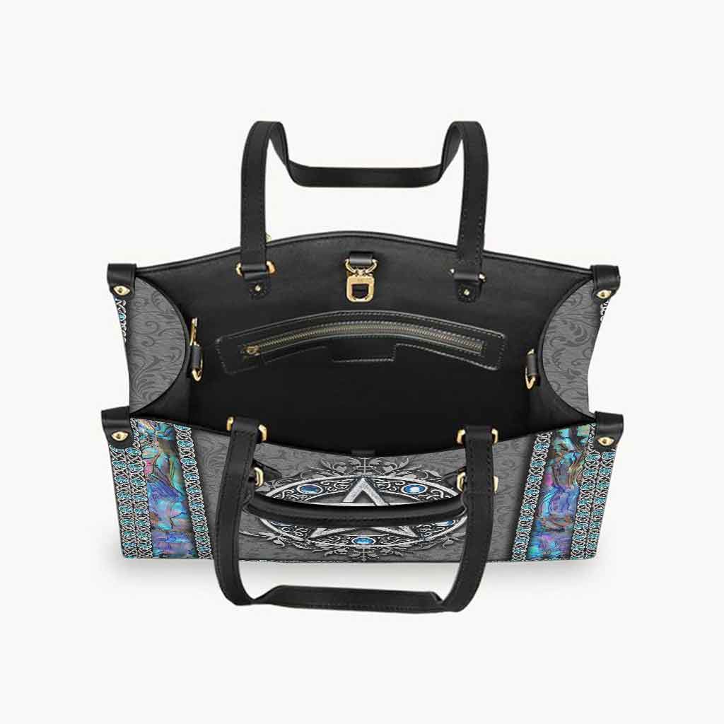 Divine Witch Pentacle - Leather Handbag