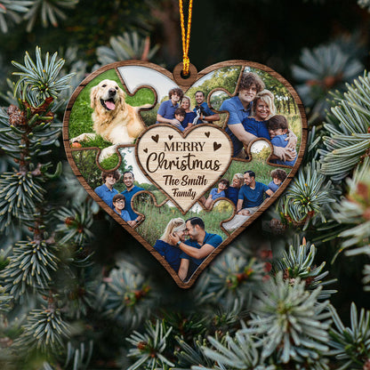 Together We Are A Family - Personalized Christmas Family Ornament (Printed On Both Sides)