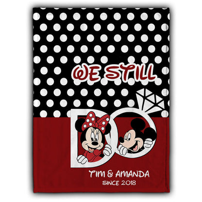 We Still Do - Personalized Couple Mouse Blanket