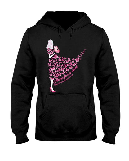 Hope For A Cure - Breast Cancer Awareness T-shirt and Hoodie 0822