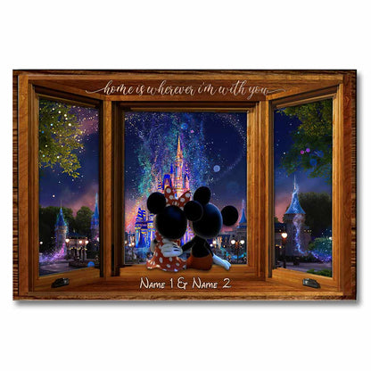 Home Is Wherever I Am With You - Personalized Mouse Poster