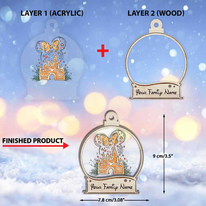 My Castle - Personalized Christmas Mouse Layers Mix Ornament
