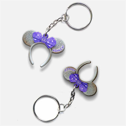 100 Years Of Wonder - Personalized Mouse Keychain (Printed On Both Sides)