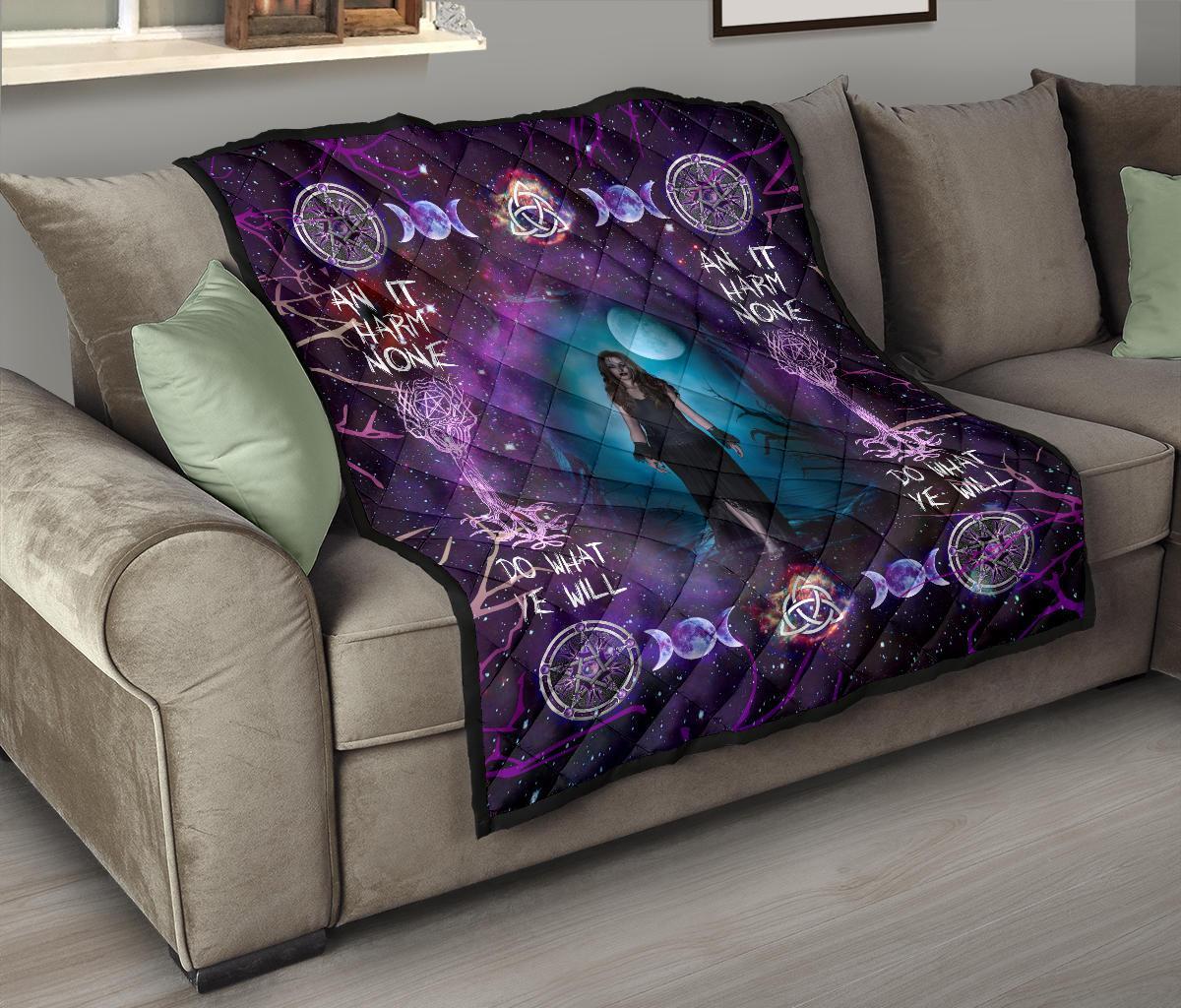 Witchy Woman Wicca - Witch Quilt 0822